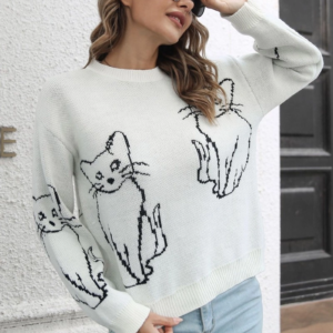 Knitted Cat Sweater